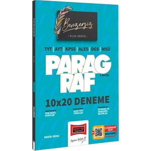 Yargı Yayınevi Benzersiz Paragraf Deneme Kitabı 10x20 Formatında Üniversite Hazırlık İçin 96 Sayfa