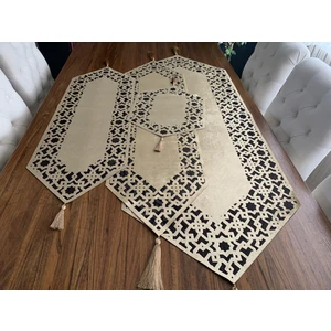 Nurhan Home Selçuklu Modeli Gold Renk 4 Parça Salon Takımı