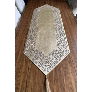 Nurhan Home Selçuklu Modeli Gold Renk Masa Runner