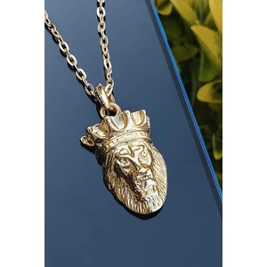 Trend Collection Erkek Gold Aslan Kral Kolye
