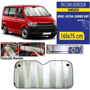 Ön Cam Güneşliği Jumbo Büyük Boy Nikel Balonlu Sert Tip 165X75
