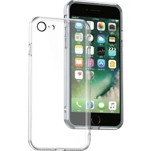 Kzy Apple iPhone Se 2020 Kapak Kamera ve Mercek Korumalı  Şeffaf Silikon Kılıf