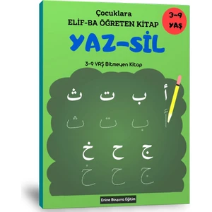 Elif-Ba Öğreten Yaz-Sil Kitabı (Ciltli)