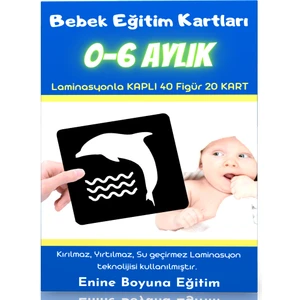 Bebek Eğitim Kartları (0-6 Aylık) (Ciltli)