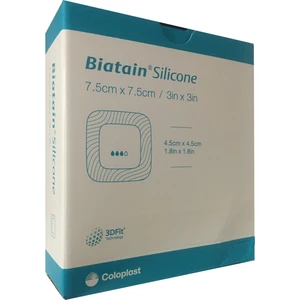 Coloplast Biatain Silikon Yapışkanlı Köpük Yaraa Örtüsü 7,5x7,5 cm 1 Adet KOD:334343