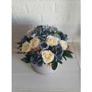 Destina Tasarım Mavi Kız Isteme Çiçeği/lacivert-Mavi Kız Isteme Çiçeği/yapay Söz Çiçeği