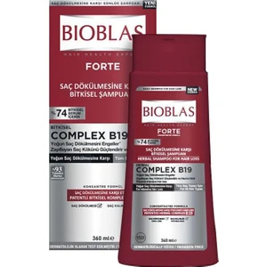 Forte Complex B19 Yoğun Saç Dökülmelerine Karşı Bitkisel Şampuan 360 ml