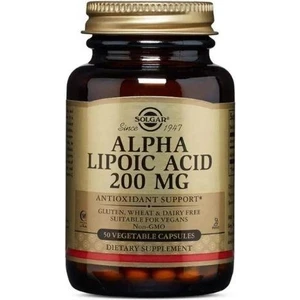 Alpha-Lipoic Acid 200 Mg Takviye Edici Gıda 50 Kapsül