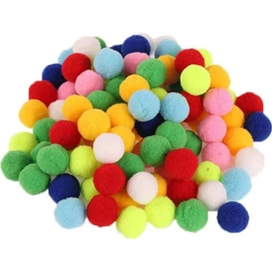 Orta Boy 20MM Renkli Ponpon 27'li Paket