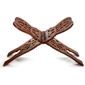 Ahşap Rahle - Haşimi Ahşap Oymalı Rahle - Kuran Okuma Rahlesi - Orta Boy