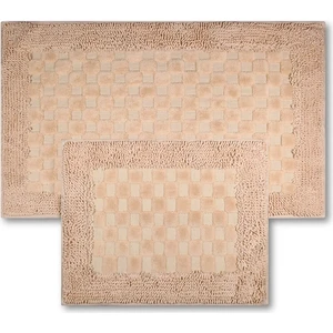 Puantiye Doğal Pamuklu 2'li Banyo Kilim Seti