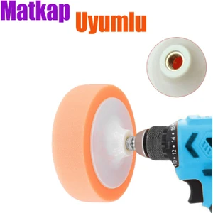 Pasta Cila Polisaj Süngeri Zımpara Tabanlı Turuncu 180 mm