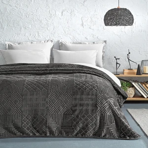 Bedding Nova Çift Kişilik Emboss Battaniye - Gri