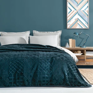 Bedding Nova Çift Kişilik  Emboss Battaniye - Petrol Yeşili