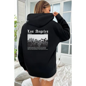 Unisex Los Angles  Baskılı Sweatshirt