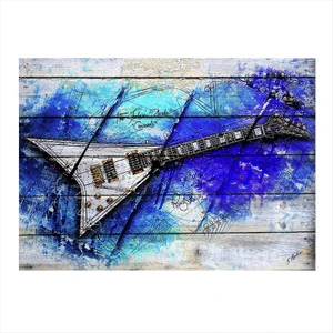 Ahşap Tablo Fly Kasa Elektro Gitar