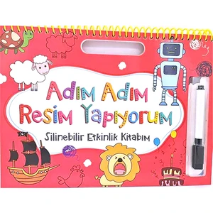 Net Çocuk Yayınları Net Adım Adım Resim Yapıyorum Kırmızı