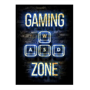 Gaming Zone Art Mdf Poster