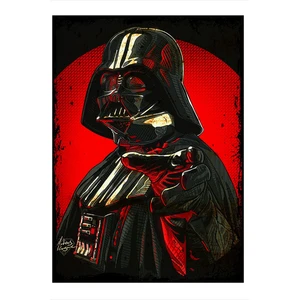 star Wars Darth Vader Desenli Ahşap Tablo