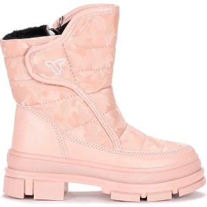 820 Somon Cırtlı ve Fermuarlı Kürklü Kız Çocuk Kar Botu