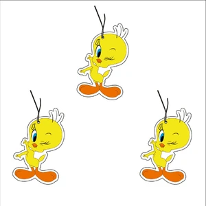 Jet Hızında Ethızında Jet Hızında 3'lü Set Sevimli Tweety Tasarımlı Dekoratif Oto Kokusu