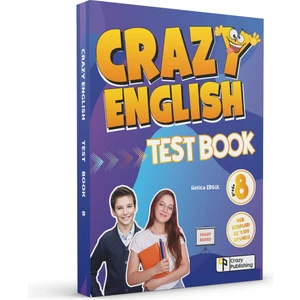 Crazy Publishing 8. Sınıf  English Test Book (Yeni) 2023 (En Yeni En Çılgın) (Ciltli)