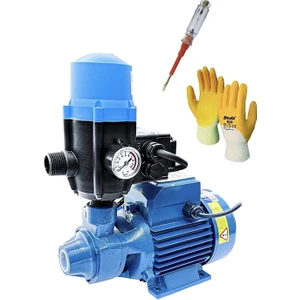 Schutzenger Alman Qb80 1.5 Hp Bakır Sargı Tank Santrifüj Otomatik Hidrofor Pompa Paket Hidrofor 53 Mt Dik Atar S