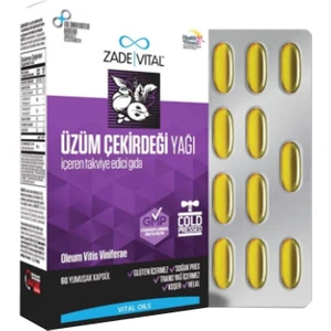 Zade Vital Üzüm Çekirdeği Yağı 60 Kapsül/ 500mg