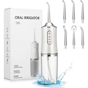 Ağız Irrigator 3 Modları USB Şarj Edilebilir Su Flosser Taşınabilir Diş Su Jeti 220 ml Su Tankı Su Geçirmez Diş Temizleyici (Yurt Dışından)