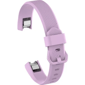 Fitbit Alta Hr Uyumlu Tokalı Silikon Kordon Lila Large (L)