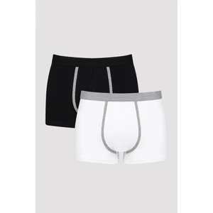Çok Renkli Dark White Mix Tape 2li Boxer