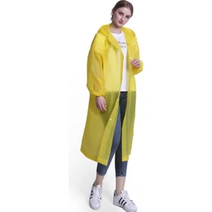 Yağmurluk - Pvc Eva Yağmurluk Pardesü Sarı 0.15MM