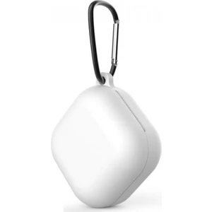 Samsung Galaxy Buds 2 Kılıf Kancalı Mat Silikon Sf8 Beyaz