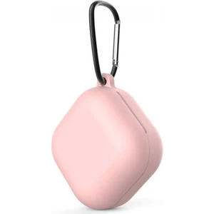 Samsung Galaxy Buds Live Kılıf Kancalı Mat Silikon Sf8 Açık Pembe