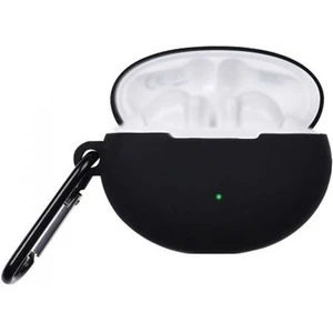 Huawei Freebuds 4i Kılıf Mat Kancalı Silikon SF10 Siyah