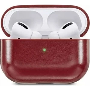 Case Street Casestreet Apple Airpods Pro Kılıf Suni Deri Kancalı Silikon Sf9 Kırmızı