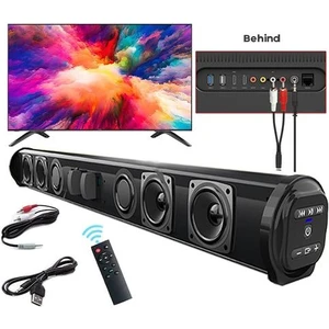 Kablosuz Bluetooth Soundbar Hoparlör Sistemi Kablolu Kablosuz Surround Stereo Ev Sineması Tv Projektör (Yurt Dışından)