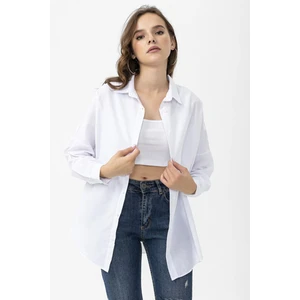 Kadın Oversize Poplik Gömlek