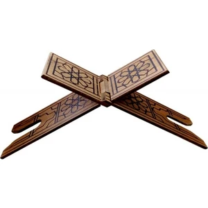 Ahşap Rahle - Mdf Ahşap Yakma Rahle - Kuran Okuma Rahlesi - 60 cm