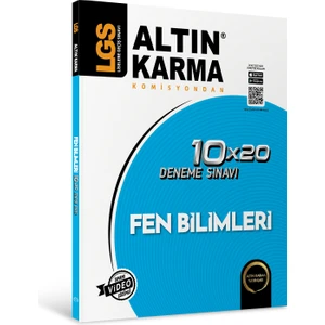 Altın Karma Yayınları LGS 8.Sınıf  Fen Bilimleri 10 x 20 Branş Deneme