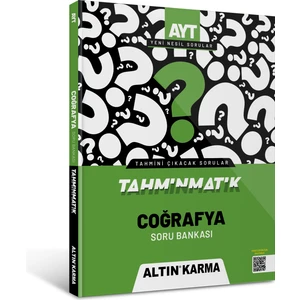 Altın Karma Yayınları Tahminmatik AYT   Coğrafya  Soru Bankası