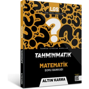 Altın Karma Yayınları Tahminmatik LGS 8.Sınıf Matematik Soru Bankası