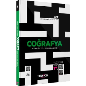 Marka Yayınları 2025 AYT Coğrafya Konu Özetli Yeni Nesil Soru Bankası Tamamı Video Çözümlü