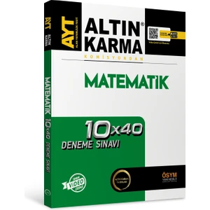 Altın Karma Yayınları AYT  Matematik Branş Deneme