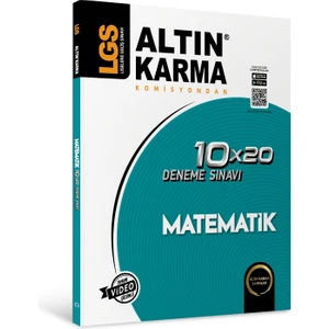 Altın Karma Yayınları LGS 8.Sınıf  Matematik 10 x 20 Branş Deneme