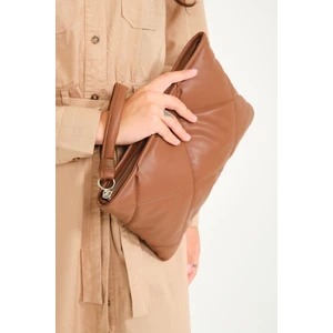 Kadın Deri Kapitone Clutch Çanta