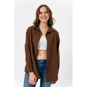 Kadın Oversize Poplik Gömlek