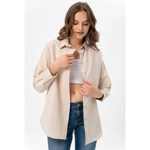 Kadın Oversize Poplik Gömlek