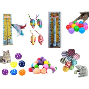 7'li Kedi Oyuncak Seti