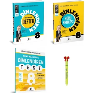 Eker Test Yayınları 8.sınıf Dinlendiren Defter, Soru Bankası ve Test